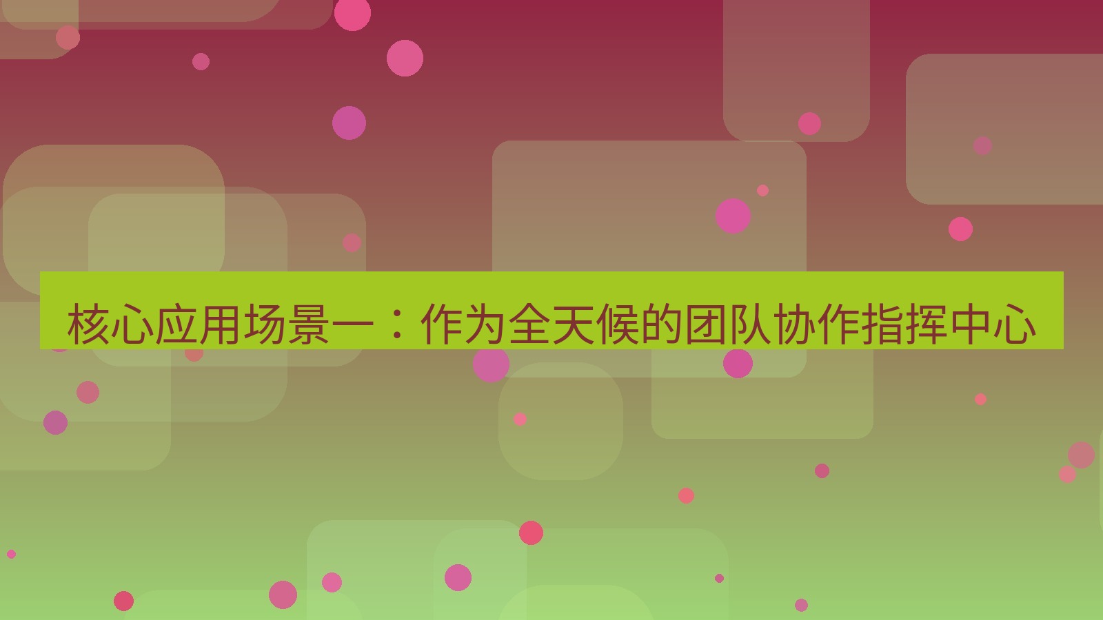 xchat 核心应用场景一：作为全天候的团队协作指挥中心